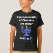 Funny Hanukkah 67 Meme Teacher How Many Nights Of  Tシャツ (正面)