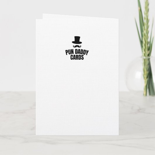 Funny Hanukkah Gluten-free Joke カード (裏面)