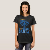 Funny Hanukkah Not Today Santa Menorah Chanukah Je Tシャツ (正面フル)