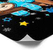 Funny Hanukkah Sloth Jewish Chanukah Sleeng Hanukk ポスター (角)