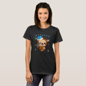 Funny Hanukkah Sloth Jewish Chanukah Sleeping Tシャツ (正面フル)