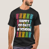 Funny Happy 100 Days Of School Apparel, Hash Marks Tシャツ (正面)