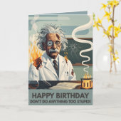 Funny Happy Birthday Card カード (黄色い花)