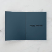 Funny Happy Birthday card for anglers カード (内部)