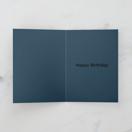 Funny Happy Birthday card for anglers カード (内部)
