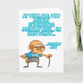 Funny Happy Birthday Card Humor Greeting  カード (正面)