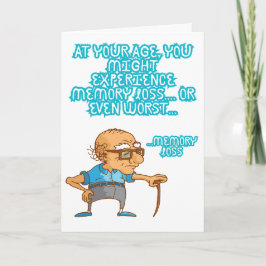 Funny Happy Birthday Card Humor Greeting  カード