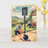 Funny Happy Birthday Drinking Theme カード (黄色い花)