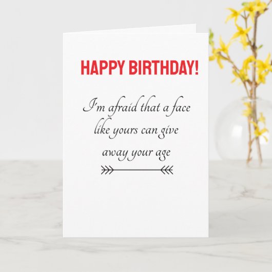 funny happy birthday greeting card カード (黄色い花)