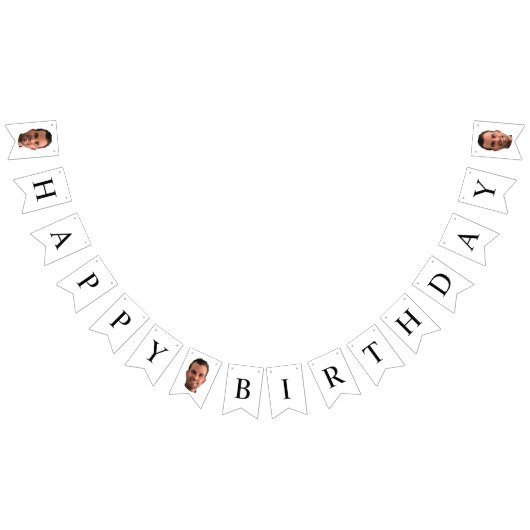 Funny Happy Birthday Party Picture Photo Banner バンティングフラッグ (全)