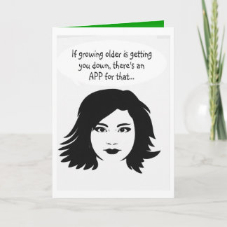 Funny  happy Birthday wish カード