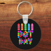 Funny Happy Dot Day Polka Dot Art Students Kids Gi キーホルダー (正面)