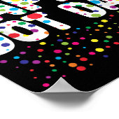 Funny Happy Dot Day Polka Dot Art Students Kids Gi ポスター (角)