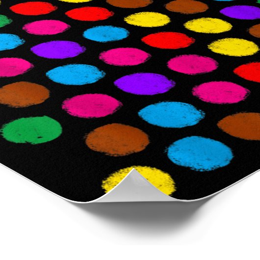 Funny Happy Dot Day Polka Dot Art Students Kids Gi ポスター (角)