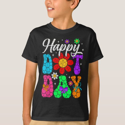 Funny Happy Dot Day Polka Dot Art Students Kids Gi Tシャツ (正面)