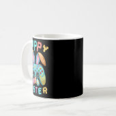 Funny Happy Easter Bunny Gaming Controller Gamer B コーヒーマグカップ (正面左)