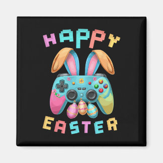 Funny Happy Easter Bunny Gaming Controller Gamer B マグネット