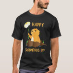 Funny Happy Groundhog Day 2022 Tシャツ<br><div class="desc">Funny Happy Groundhog Day 2022.</div>