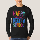 Funny Happy Last Day Of School Teacher Student Gra Tシャツ (正面)