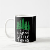 Funny Happy Little Trees Camng コーヒーマグカップ (左)