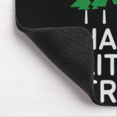 Funny Happy Little Trees Camng  マウスパッド (コーナー)