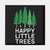 Funny Happy Little Trees Camng マグネット (正面)