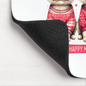 Funny Happy Meowentines Cute Valentine Cats Love C マウスパッド (コーナー)
