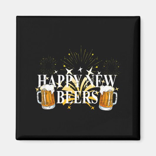 Funny Happy New Beers Drinking 2021 Nye Party Happ マグネット (正面)