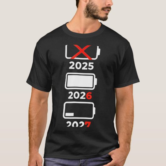 Funny Happy New Year 2026 2027 67 Meme Six Seven  Tシャツ (正面)