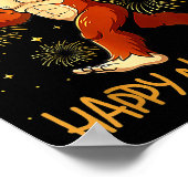 Funny Happy New Year 2026 Bigfoot Lovers New Years ポスター (角)