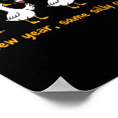 Funny Happy New Year 2026 Same Silly Goose Matchin ポスター (角)