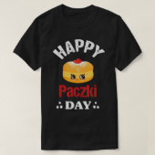 Funny Happy Paczki Day polish, Fat Thursday Donut  Tシャツ (デザイン正面)