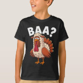 Funny Happy Thanksgiving Turkey A Lamb Costume  Tシャツ (正面)