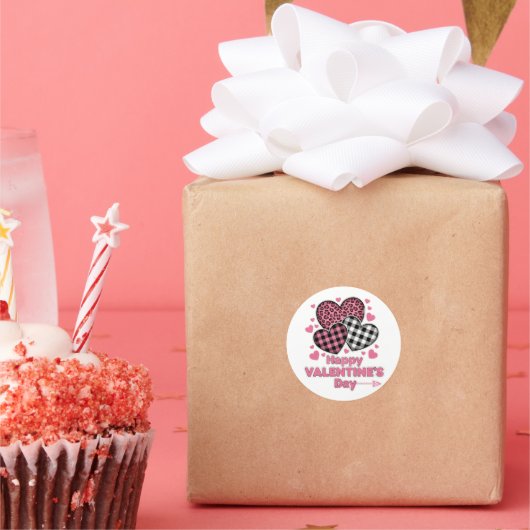 Funny Happy Valentine’s Day Love Stickers ラウンドシール (パーティー)