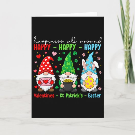 Funny Happy Valentines St Patrick Easter Holiday C カード (正面)