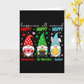 Funny Happy Valentines St Patrick Easter Holiday C カード (黄色い花)