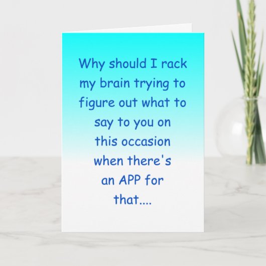 funny happy wedding anniversary カード (正面)