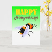 funny happy wedding anniversary カード (黄色い花)