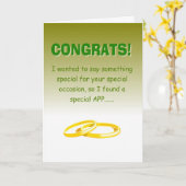 funny happy wedding anniversary カード (黄色い花)