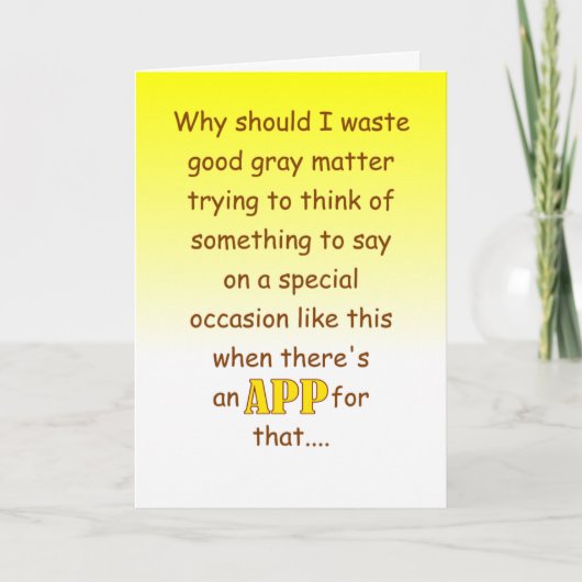 funny happy wedding anniversary wish カード (正面)