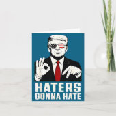 Funny Haters Gonna Hate 6 7 President 67 Trump Six カード (正面)