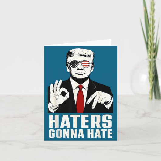 Funny Haters Gonna Hate 6 7 President 67 Trump Six カード (正面)