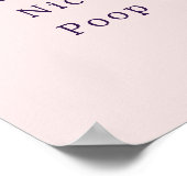 Funny Have A Nice Poop Bathroom Poster ポスター (角)