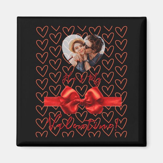 Funny He S My Valentine Womens  マグネット (正面)