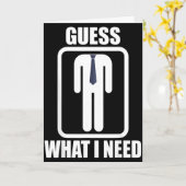 Funny headless man guess what i need head Funny he カード (黄色い花)