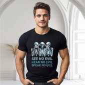 Funny Hear Speak See No Evil Halloween Tシャツ