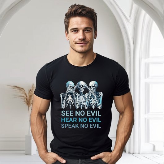 Funny Hear Speak See No Evil Halloween Tシャツ