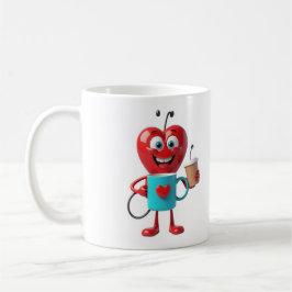 Funny Heart Coffee Mug コーヒーマグカップ