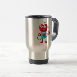 Funny Heart Coffee Mug トラベルマグ
