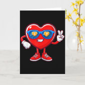 Funny Heart Dab 67 Valentine Six Seven Meme Gen Al カード (黄色い花)